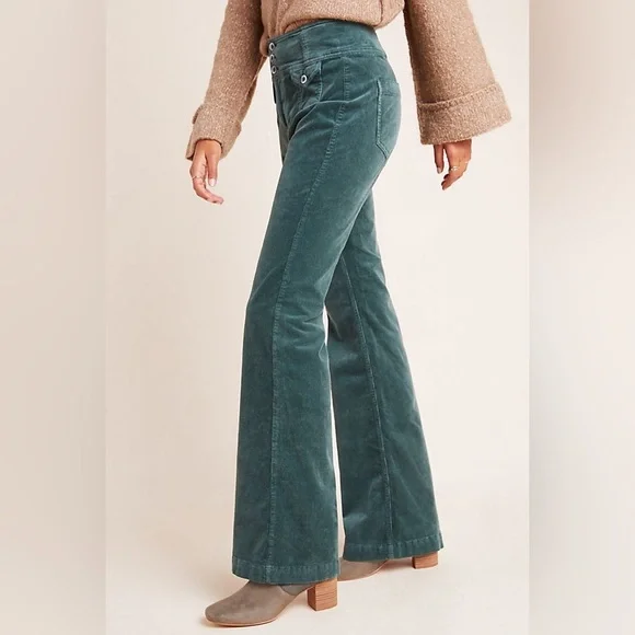 ANTHROPOLOGIE Pilcro and the Letterpress Corduroy High-Rise Trouser Bootcut(25W) - Picture 2 of 7
